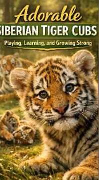 Adorable Siberian Tiger Cubs: Playing, Learning, and Growing Strong #survival #lifecycle #tiger