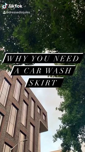 Unique Car Wash Skirt: Stylish Fall Fashion Trend