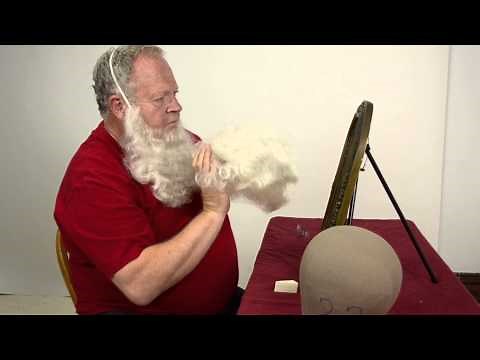 How to apply a custom Santa beard and wig