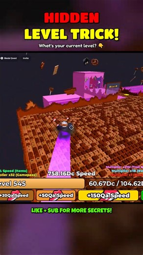 A SECRET Trick for Low Levels in World 3! 🤫 (+1 Keyboard Escape) #roblox