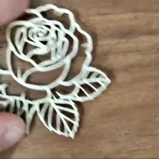 Laser Cut Wooden Rose Shape: Unfinished Wood Blossom, DIY Craft Supply - Etsy UK