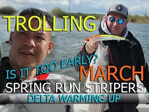 Trolling Delta Stripers Spring 2024