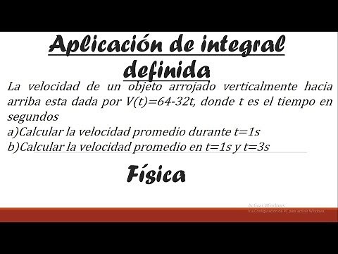 Aplicaciones de la integral definida en física