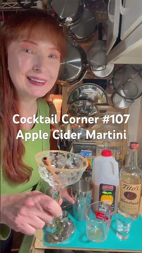 Cocktail Corner #107: Apple Cider Martini #vodka #applecider #cocktails