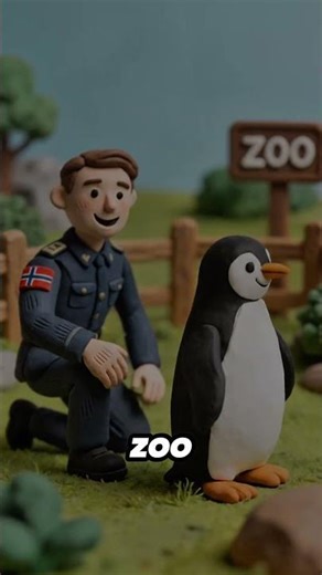 This Penguin is a Literal KNIGHT! 🐧⚔️ #Shorts #AnimalFacts #History #NilsOlav #StoryTime #DidYouKnow