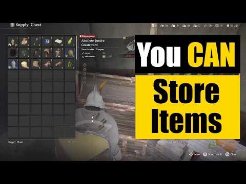 How To STORE ITEMS in your Chest in Crimson Desert