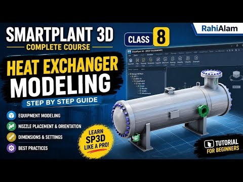 SP3D Class 8: Learn Heat Exchanger Modeling from Scratch | SmartPlant 3D