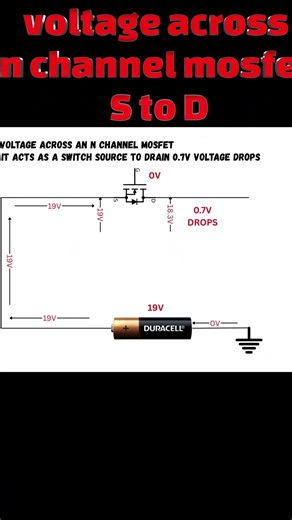 N-CHANNEL MOSFET VOLTAGE MYSTERY: DRAIN-SOURCE VOLTAGE WITHOUT A GATE SIGNAL EXPLAINED! 💡💻🛠️ #shorts