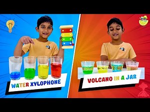 Volcano in a Jar 🌋| Water Xylophone 🎶| Simple Science Experiments | Erupting Fizz Lava Lamp | DIY