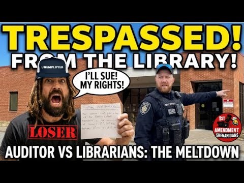 First Amendment Auditor Gets Trespassed AGAIN After Harassing Library Staff..Lawsuits Will Be Filed!