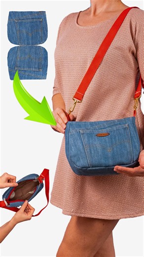 248K views · 1.2K reactions | Comment transformer facilement un jean en un sac bandoulière stylé ! Miarti✂️ | Miarti - Idées créatives | Facebook