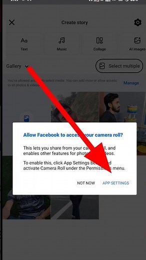 Allow Facebook to access camera roll problem solved 💯 | App setting problem | #facebookphotoproblem
