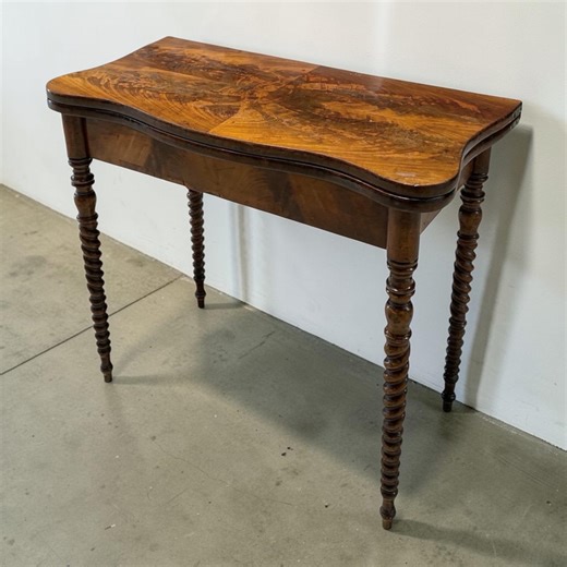 Antique 19th C Mahogany Side Tea Table Fold Over Games Table - Etsy