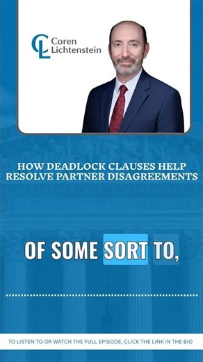 How Deadlock Clauses Help Resolve Partner Disagreements