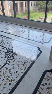 floor chips design-terrazzo floor design | New ways home construction