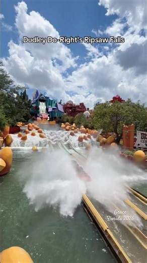 Dudley Do-Right's Ripsaw Falls in Toon Lagoon #universalorlando #fypシ #fypage #florida #orlando