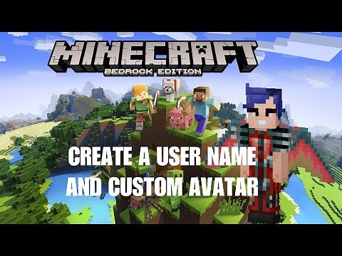 How to create a custom avatar in Minecraft Bedrock