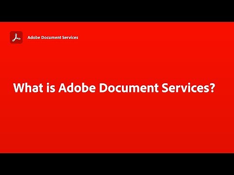Adobe Document Services - Overview