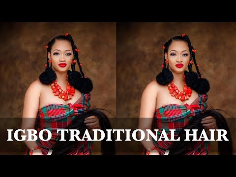 NIGERIAN TRADITIONAL HAIRSTYLE TUTORIAL | IGBO WEDDING FT SHAMOLEXPERIENCE |AKWAUGO