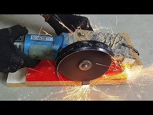 Create a POWERFUL Angle Grinder Stand from plywood for cutting metal plastic and wood