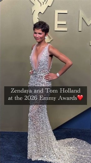 Zendaya and Tom Holland at the 2026 Emmys ❤️#tomholland #zendaya