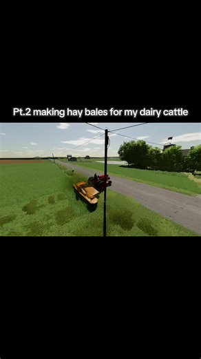 Making Hay Bales for Dairy Cattle in Farming Simulator 22
