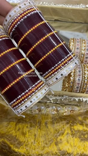 SHAHINI MITTAL on Instagram: "The Chura marks the beginning of a bride’s journey to being a wife. These bangles symbolise fertility, prosperity, and the beginning of a new journey. Celebrate your new journey with us To Book your Order Now.. whatsapp +91-9461207378 * COD available * Best quality Best Price * Designed with Perfection * Customisation Available * Multiple Checking Before Shipping * Follow as Share as Much As You can * Make your special day more special with Us @dhanvi_bridal_chura #