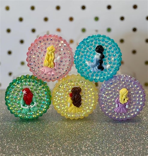 Enchanting Disney Princess Inspired Bling Makeup - Travel Containers, Beauty Jars - Fairy Tale Vanity Organizer Collection - Etsy