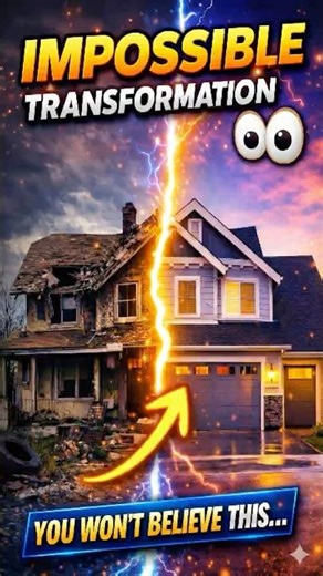 AI Renovation Magic – Destroyed House Rebuilt in Timelapse #timelapseai #aitimelapse #aishorts