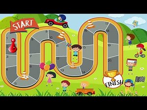 Racing Board Game Template PPT