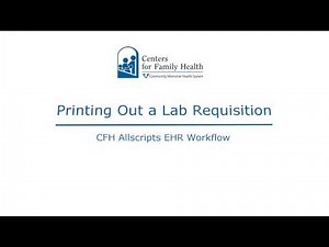 How to print out a lab requisition