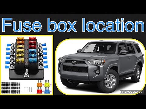The fuse box location on a 2014 Toyota 4Runner