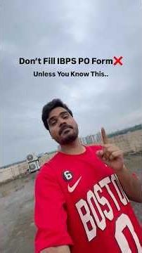 Don’t fill your IBPS PO Bank Preference Form without watching this🙏