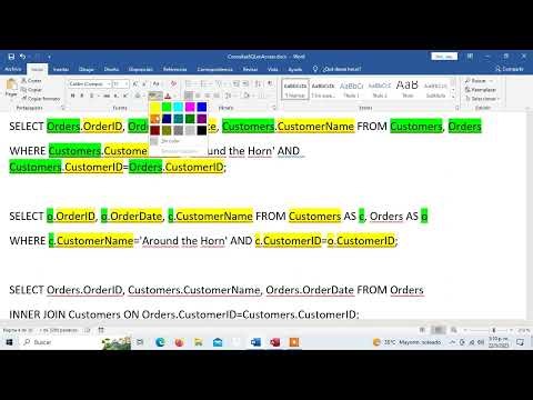 Curso SQL Avanzado en Microsoft Access Video 05