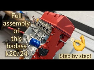 K series longblock assembled step by step with type S pump and more!!