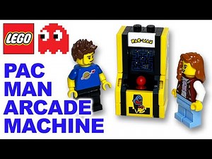 Lego PAC-MAN Arcade machine and PAC-MAN gamer minifig from set 10323
