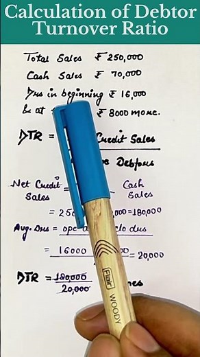 How to calculate debtor turnover ratio or receivable turnover ratio