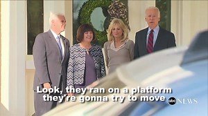 Following a meeting with Vice President-elect Mike Pence, Vice President Joe Biden says he's not worried about Donald J. Trump administration dismantling Pres. Barack Obama's accomplishments. http://abcn.ws/2ghHbsK | ABC News Politics