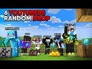 I Put 6 Youtubers in a Random Drop World in Minecraft