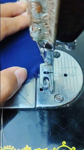 Sewing using a hemming foot #sewing