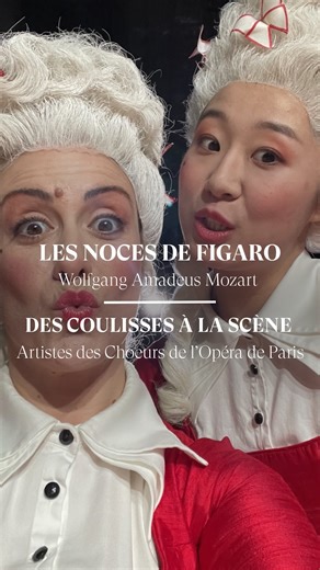 Opéra national de Paris on Instagram: "📱 On a confié un téléphone à Ayumi Ikehata et Rocio Ruiz Cobarro, artistes des Choeurs de l’Opéra de Paris pendant une répétition de l’opéra “Les Noces de Figaro” de Mozart. 🎭 Les téléphones font partie intégrante de la mise en scène de Netia Jones. 👀 Suivez-les en coulisses et sur scène. 📅 Jusqu’au 27 décembre 📍 Palais Garnier #operadeparis #LesNocesDeFigaro"