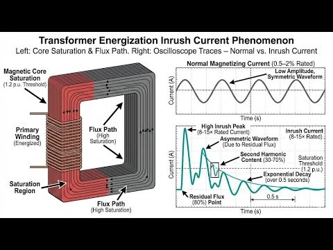 Transformer Inrush Current: Stop Nuisance Trips with Harmonic Block