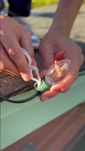 How to install Christmas lights using clips from Home Depot #c9 #christmas #lightsinstall