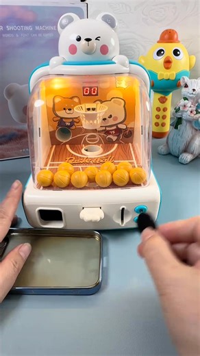 I love these little tabletop mini versions of arcade games that kids can play to win prizes or score points to get tickets for Christmas. My kids love playing the basketball versions of these at the arcade and so we thought this would be the perfect thing to try out at home. | Tasutterr