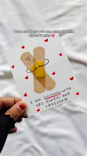 Niha Hanees | I ain’t going anywhere💋😌(send this to him) Cutest card idea!! #diy #giftideas #gifting #papercrafts | Instagram