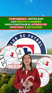 Confirmado: ¡Estos son los únicos 3 lugares para construir el estadio de Cruz Azul y así lucirá! 💙 #futbol #LigaMX #CruzAzul | La Gambeta México