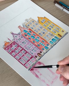 129K views · 173 reactions | We're loving how this Amsterdam skyline drawing turned out - what do you think? With our STABILO Pen 68 and water, the possibilities for creative expression are truly endless. : https://www.instagram.com/hellohoney_nbg/ | STABILO | Facebook