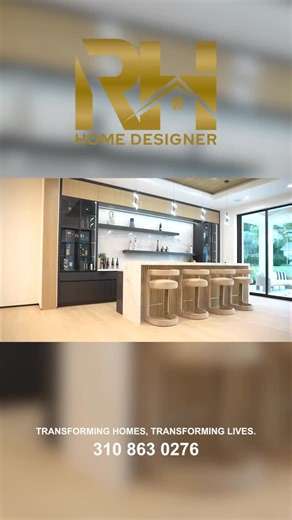 RH Home Designer on Instagram: "Sip in style. A statement bar crafted for luxury living. 🥂 Let’s design yours — call (310) 863-0276. #LuxuryHome #BarDesign #CustomInteriors #ModernLuxury #InteriorInspo HomeUpgrade LAInteriors DesignStudio LuxuryLifestyle Craftsmanship"