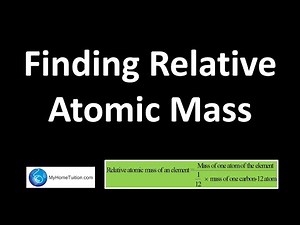 Finding Relative Atomic Mass | Chemical Formula and Equation