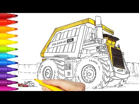CARS 2 Colossus XXL, Mater and Lightning McQueen Drawing and Coloring Pages | Tim Tim TV